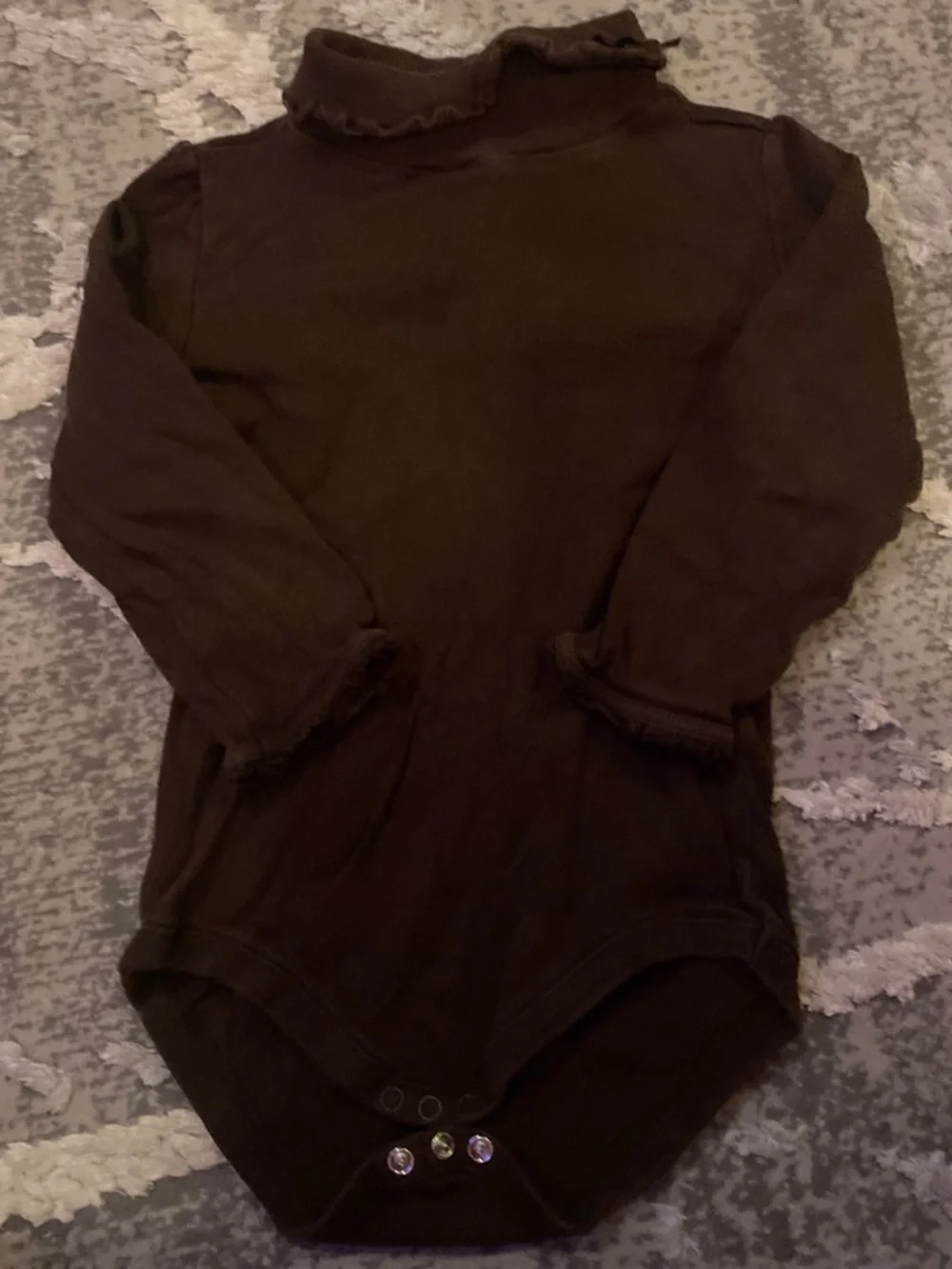Gymboree Toddler Long-Sleeve One-Piece Bodysuit in Dark Brown